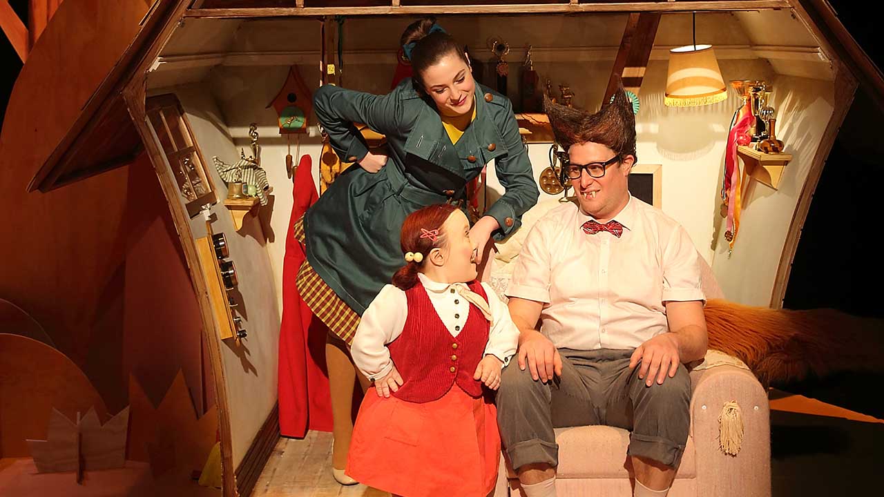 12. Big Bad Wolf. L-R Kate Cheel, Emma J Hawkins, Patrick Graham. Photo by Tony Lewis